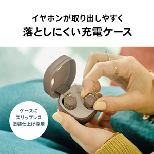 オーディオテクニカ 完全ワイヤレスヘッドフォン フォレストグリーン ATH-SQ1TW2 GR-イメージ9