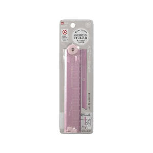 クツワ 折りたたみアルミ定規 パープル FCU4071-XS05PU-イメージ3