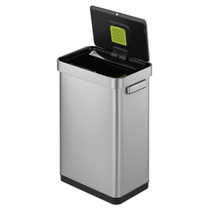 EKOJAPAN センサー式ゴミ箱(45L) デラックスミラージュTセンサービン シルバー EK9378MMT45LTｾﾝｻ--イメージ2
