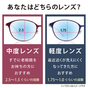 ピントグラス 老眼鏡 ピントグラス ブラック PG-111L-BK/T-イメージ9