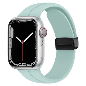 GAACAL Apple Watch Series 1-8/SE1-2/Ultra [42/44/45/49mm]用マグネット式シリコンバンド ミントグリーン W00302MBB-イメージ1