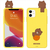 LINE FRIENDS iPhone 12/12 Pro用フィギュア付きカラーソフトケース BASKETBALL BROWN KCE-CSB052-イメージ2