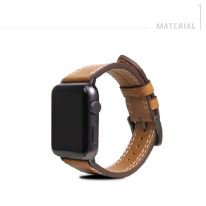 SLG Design Apple Watch 49/45/44/42mm用バンド Italian Temponata Leather タン SD16050AW-イメージ6