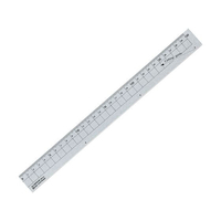 クツワ アルミ定規 30cm シルバー FCU4072-XS04SV