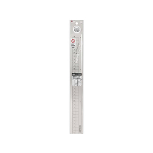 クツワ アルミ定規 30cm シルバー FCU4072-XS04SV-イメージ4
