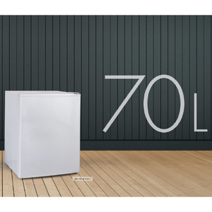 ジーマックス 【右開き】70L 1ドア冷蔵庫 ホワイト ZR-70-イメージ3