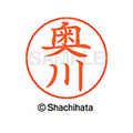 シヤチハタ ネームペン用ネーム シルバー 既製 奥川 FC46391-X-GPS-0620