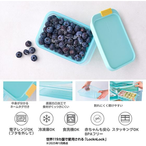 ＬＩＶ ＰＬＵＳ ロック&ロック フローズン コンテナ 450mL ブルー FCD844N-HFL101-イメージ3