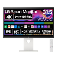 LGエレクトロニクス 31．5型液晶ディスプレイ LG Smart Monitor 32U880SA-W
