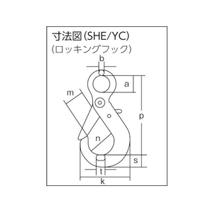 象印チェンブロック 象印/チェーンスリング100 アイタイプ 荷重4.2t 線径12.5mm L2m 4.2132 FC860HM-7531010-イメージ2