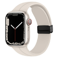 GAACAL Apple Watch Series 1-8/SE1-2/Ultra [42/44/45/49mm]用マグネット式シリコンバンド アイボリー W00302MSB