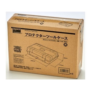 トラスコ中山 プロテクターツールケース 黒 ブラック24617580235 FC363DU-8189496-イメージ3