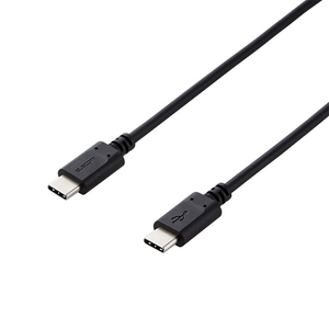 エレコム USB2．0ケーブル(C-C、PD対応) 0．5m ブラック MPA-CC05PNBK-イメージ1