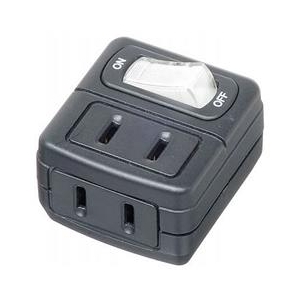ヤザワ 省エネタップ(2個口) ブラック Y02FU210BK ヤザワ 省エネタップ(2個口) ブラック Y02FU210BK