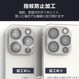 エレコム iPhone17 Pro用カメラレンズガラスフィルム 超透明 ブラック PM-A25CFLLGARBK-イメージ6