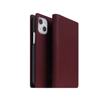 ABBI SIGNATURE iPhone 14/13用VINTAGE イタリアンレザーダイアリーケース ワイン ABS24050I14WN