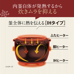象印 IH炊飯ジャー 極め炊き(5．5合炊き) スレートブラック NW-QB10-BZ-イメージ3