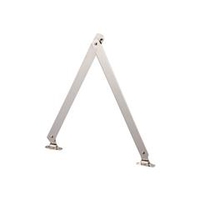 トラスコ中山 TRUSCO　スチール製止付き平棒ステー　全長450mm　左用 TS-51-L