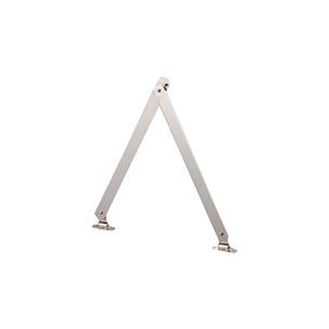 トラスコ中山 TRUSCO　スチール製止付き平棒ステー　全長450mm　左用 TS-51-L-イメージ1