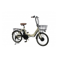PELTECH 20型電動アシスト自転車フル装備外装6段 ベージュ TDN-212L-BE-12AH