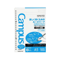 コクヨ ルーズリーフ(さらさら書ける)A5 B罫6mmドット入 100枚 F725107ﾉ-807BT