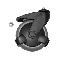 EdmoLift/ハンドリフターCZ交換用自在ストッパー付きキャスター 125mm FCB441D-2577442
