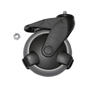 EdmoLift/ハンドリフターCZ交換用自在ストッパー付きキャスター 125mm FCB441D-2577442-イメージ1
