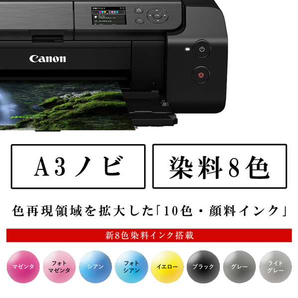 キヤノン インクジェットプリンター PIXUS PRO-S1 キヤノン写真用紙 光沢 Windows Speed Hi 1枚の印刷時間 プロ プラチナグレード mm Wi Fiと有線LANは同時使用不可 カラー A3ノビフチあり写真 BCI 66BK/BCI 66C/BCI 66M/BCI 66Y/BCI 66GY/BCI 66PC/BCI 66PM/BCI 66LGY