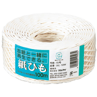 マルアイ 紙ひも 白 100m F822220-ｶﾋ-10W