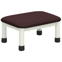 高田ベッド 足踏み台(ミニステップ)ビニルレザー茶 30cm FCG334P-23-2769-0104