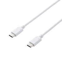エレコム USB2．0ケーブル(C-C、PD対応) 0．5m ホワイト MPA-CC05PNWH
