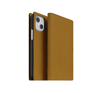 ABBI SIGNATURE iPhone 14/13用VINTAGE イタリアンレザーダイアリーケース タン ABS24051I14TN-イメージ1