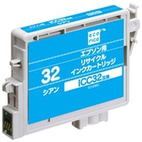 エコリカ リサイクルインクカートリッジ シアン シアン ECI-E32C