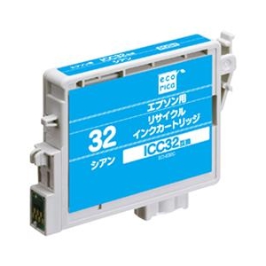 エコリカ リサイクルインクカートリッジ シアン シアン ECI-E32C エコリカ リサイクルインクカートリッジ シアン シアン ECI-E32C