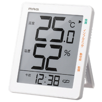ノア精密 デジタル温湿度計 MAG TH105WH
