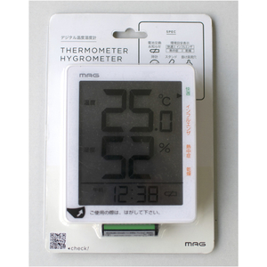 ノア精密 デジタル温湿度計 MAG TH-105WH-イメージ4