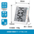ノア精密 デジタル温湿度計 MAG TH-105WH-イメージ3
