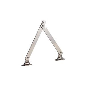 トラスコ中山 TRUSCO　スチール製止付き平棒ステー　全長450mm　右用 TS-51-R-イメージ1