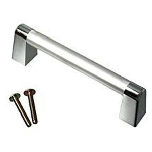 WAKI(和気産業) アルミパイプハンドル シルバー 角座 90mm FCK0604-AP-435C ｶｸ90-イメージ1