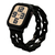 ラスタバナナ Apple Watch 4-10/SE1-2 38/40/41/42(10のみ)mm用シリコンバンド チェーン式 ブラック RBLAWC4007BK-イメージ1