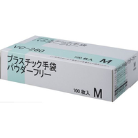 伊藤忠リーテイルリンク プラスチック手袋 パウダーフリー M 100枚 FCC1920VC-260M