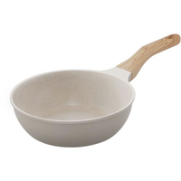 アイリスオーヤマ 炒め鍋22cm IH・ガス火 グレイッシュモカ FCE234Y-NTL-W22MO