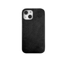 ABBI SIGNATURE iPhone 14/13用VINTAGE イタリアンレザーバックカバー ブラック ABS24052I14BK