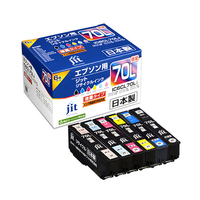 JIT エプソン(EPSON)対応 リサイクルインクカートリッジ IC6CL70L(増量) 6色セット対応 BK/C/M/Y/LC/LM JIT-E70L6P