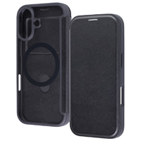 レイ・アウト iPhone 17用クリアフリップケース マグネット マグネット充電対応 / ブラック RT-P52LCM/B