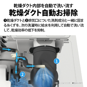 シャープ 【左開き】10．0kgドラム式洗濯乾燥機 リッチブラウン ESK10BTL-イメージ8