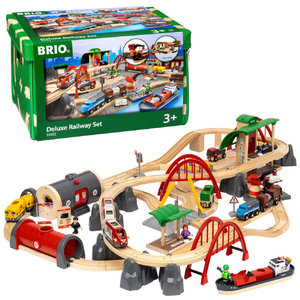 ラベンスバーガージャパン BRIO 33052 レール&ロードデラックスセット ﾌﾞﾘｵﾚ-ﾙｱﾝﾄﾞﾛ-ﾄﾞﾃﾞﾗﾂｸｽｾﾂﾄ-イメージ1