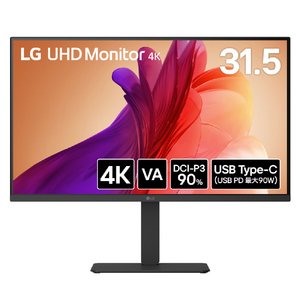 LGエレクトロニクス 31．5型液晶ディスプレイ LG UHD Monitor 4K 32U720A-B-イメージ1