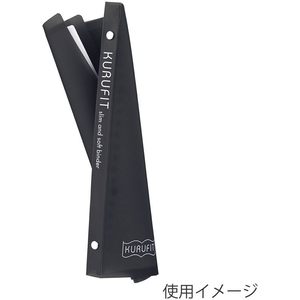 マルマン ルーズリーフ バインダー クルフィット A5 20穴 ブラック FC538RA-F091-05-イメージ3