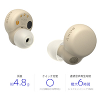 Sony ワイヤレスイヤホン エクリュ SONY WF-LS900N C ワイヤレスノイズキャンセリングステレオヘッド